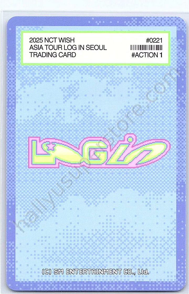 NCT WISH - Jaehee - 2025 ASIA TOUR LOG in SEOUL • ASIA log in version merch photocard random photocard trading card
