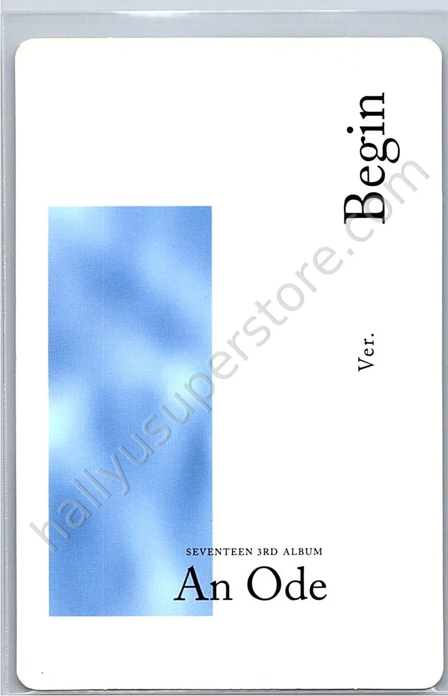 SEVENTEEN - Joshua - An Ode album photocard begin version