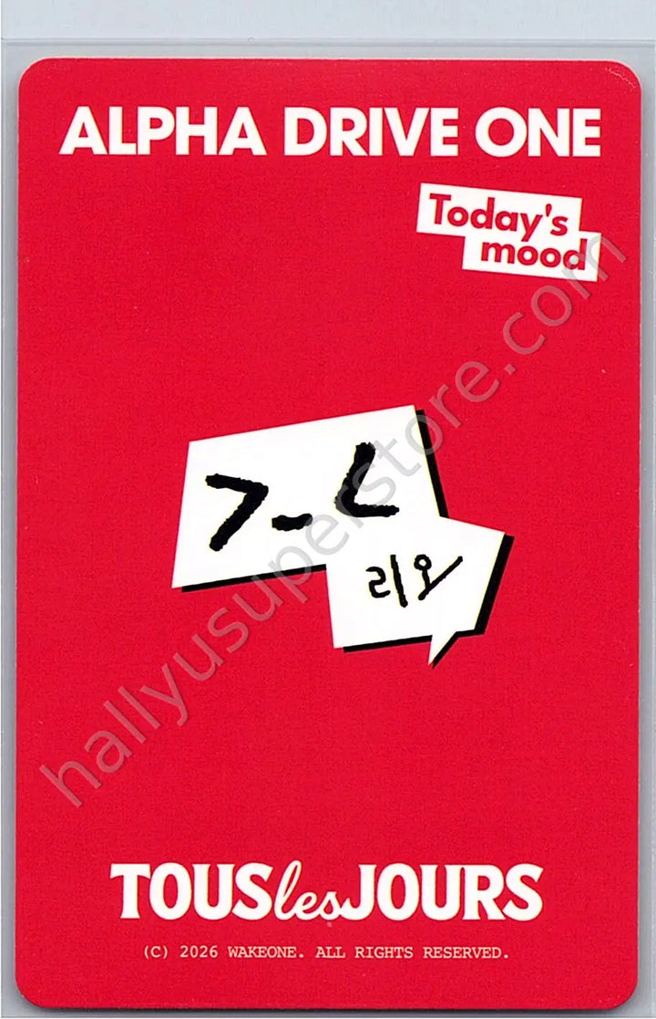 ALPHA DRIVE ONE - Leo - TOUS LES JOURS Collaboration brand collaboration cake version heart version photocard set