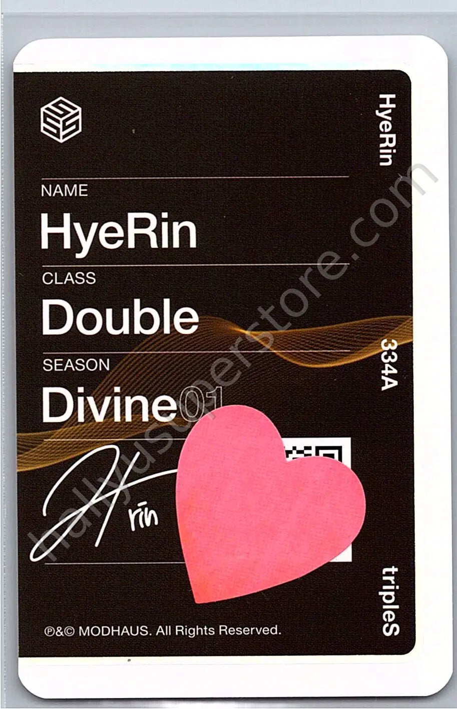 tripleS - Hyerin - Performante album photocard objekt music album (UNSCANNED)