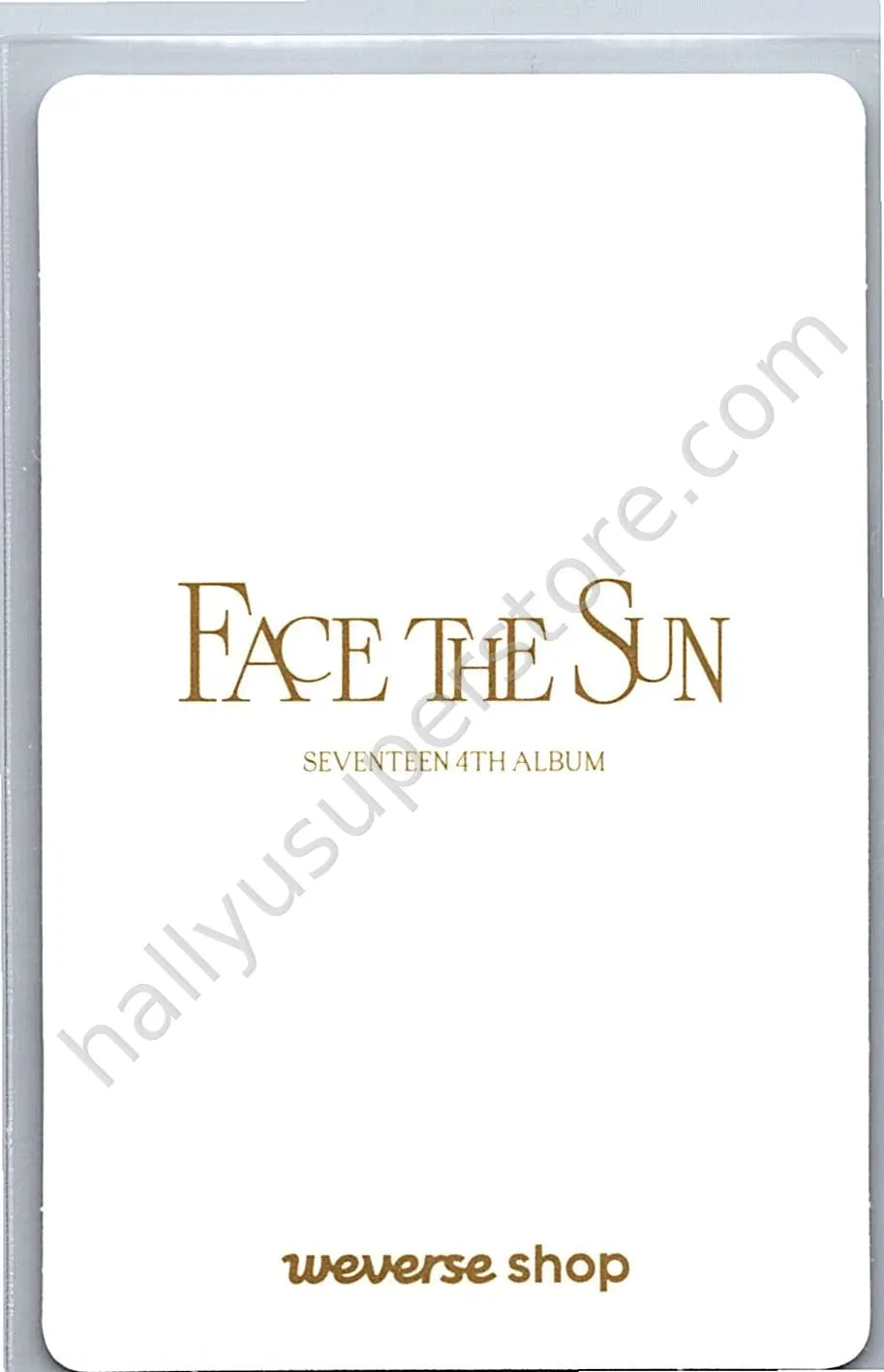SEVENTEEN - Wonwoo - Face the Sun pob (pre-order benefit) weverse global shop (wvg)