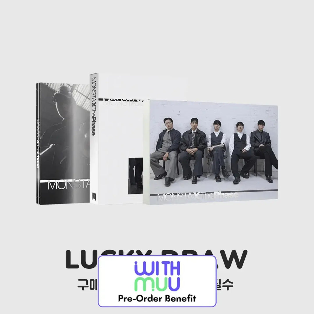[Pre-Order] MONSTA X - The Phase / EP ALBUM (REFINED ver. / HYPER ver. / PHASE ver.) + Withmuu LuckyDraw Event