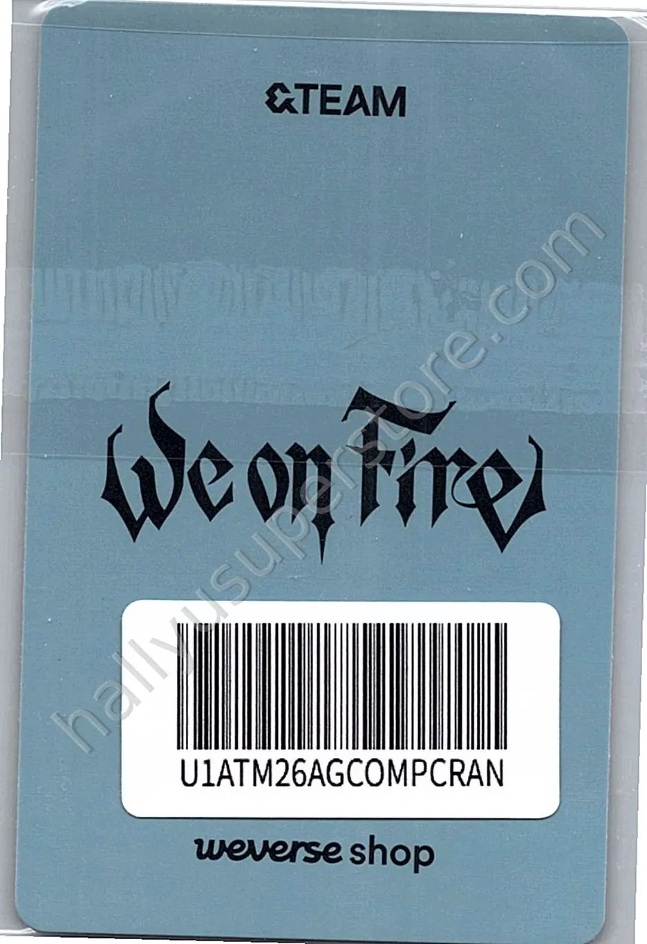 &amp;TEAM - Taki - We on Fire pob (pre-order benefit) solo jacket version weverse global shop (wvg)