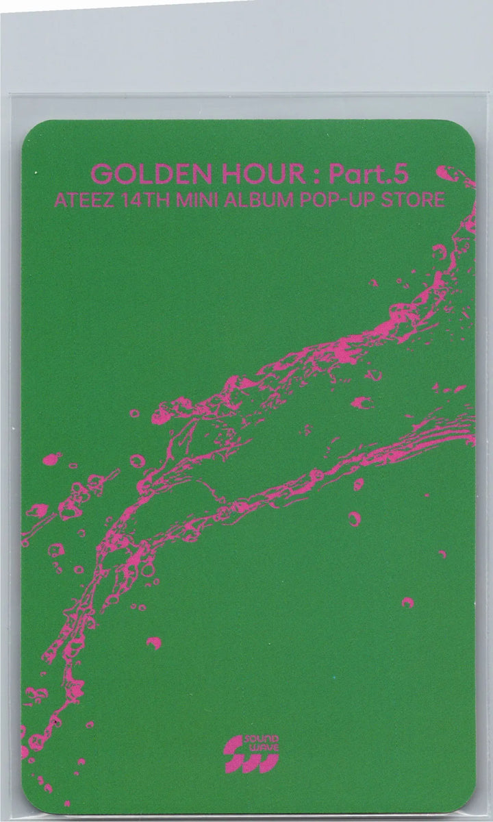 ATEEZ "GOLDEN HOUR : Part.5" - POP-UP STORE Official MD Event Photocard [26.06.26][Restocked 06/29]
