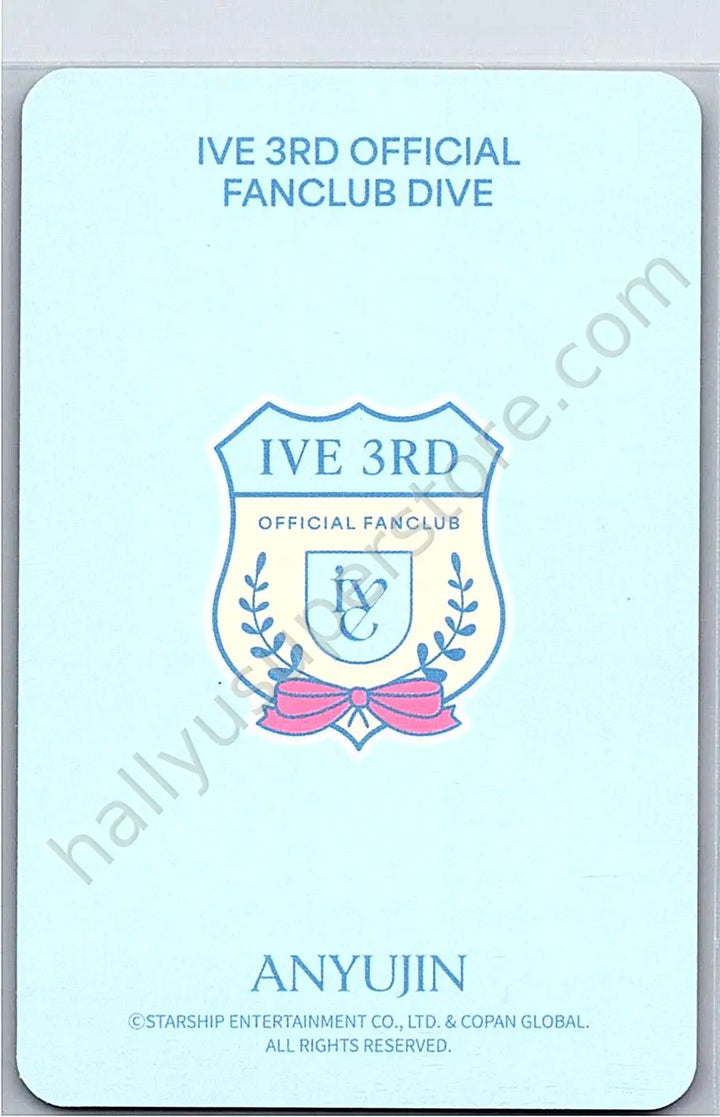 IVE - Yujin - 3rd DIVE Official Fanclub: IVE SCOUT