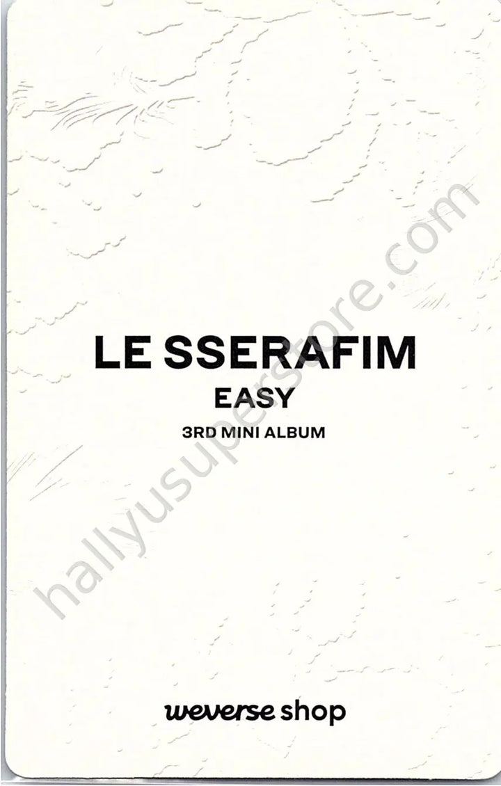 LE SSERAFIM - Kim Chaewon - EASY pob (pre-order benefit) weverse global shop (wvg)