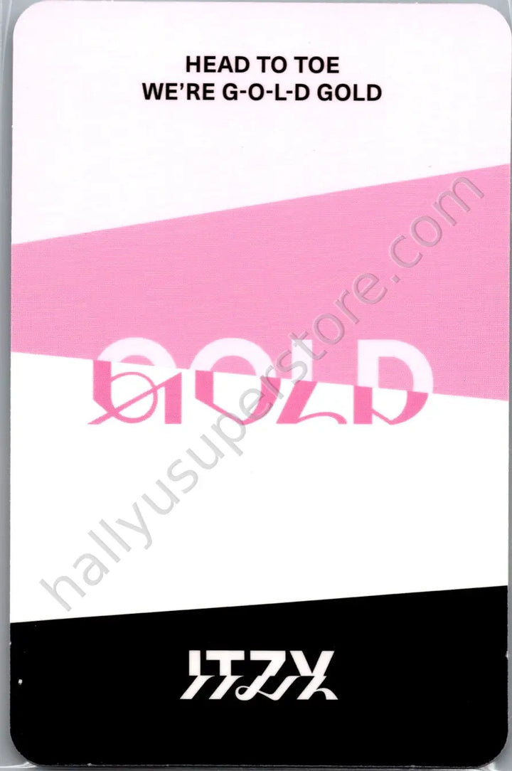 ITZY - Lia - GOLD album photocard standard version