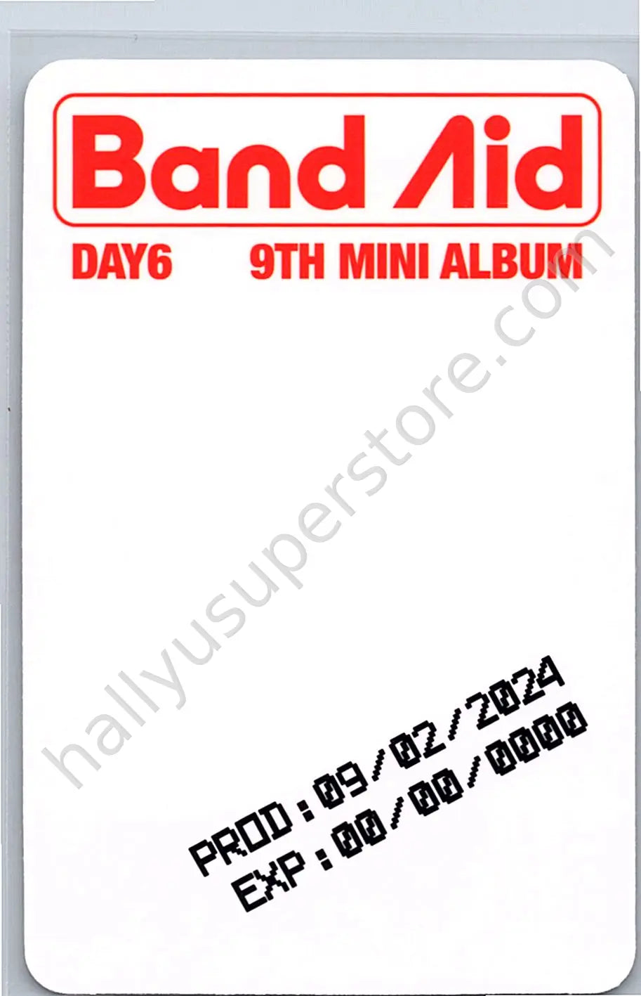 DAY6  - Wonpil - DAY6  - Wonpil - Band Aid Album album photocard standard version Band aid version