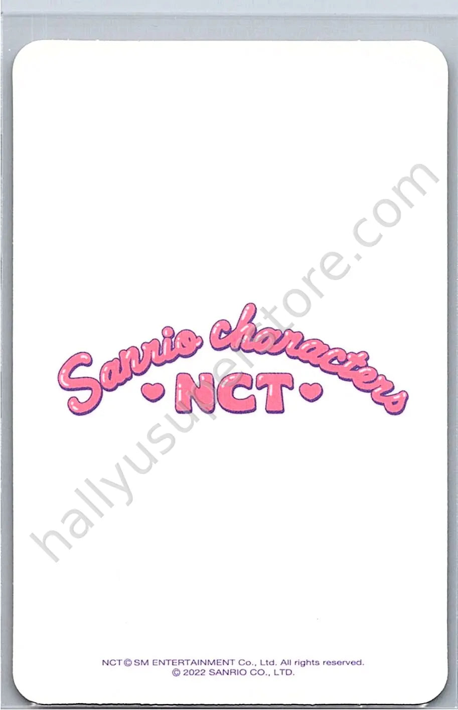 NCT - Jisung - SANRIO x NCT brand collaboration merch photocard sticker sheet