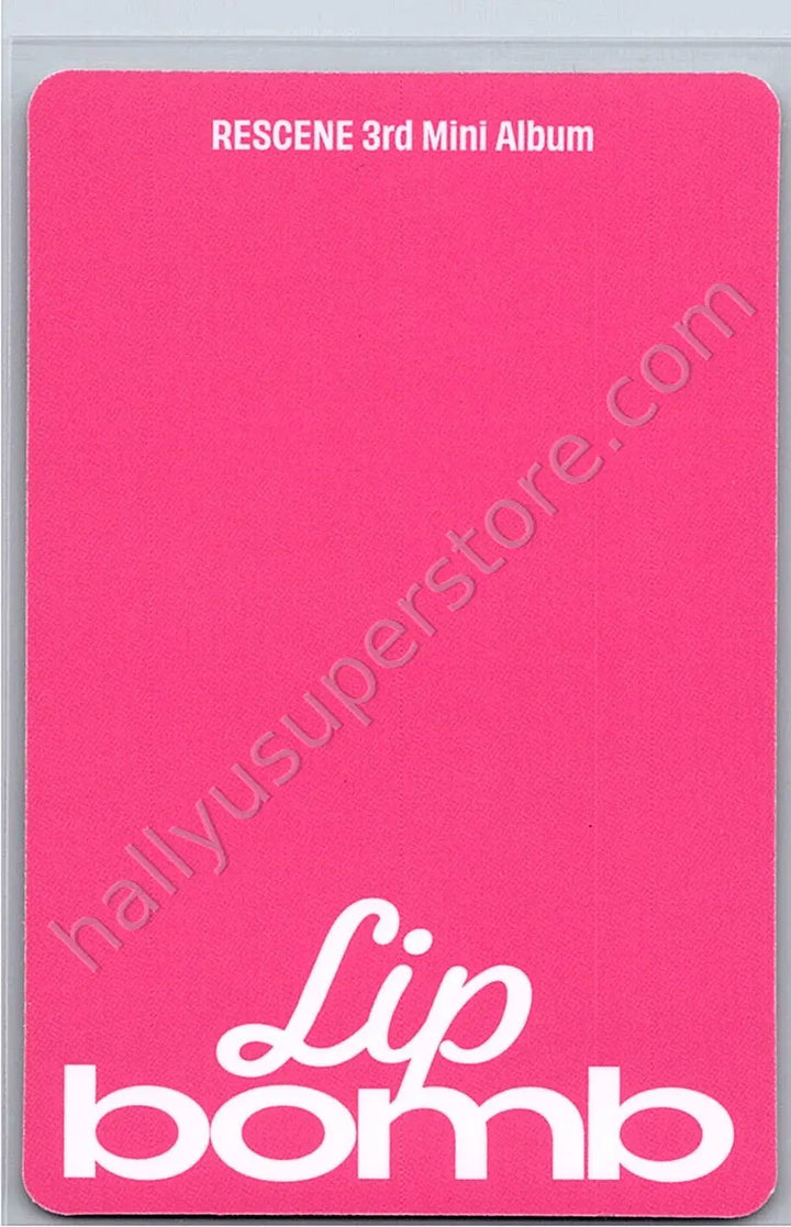 RESCENE - May - lip bomb album photocard balm version qr version