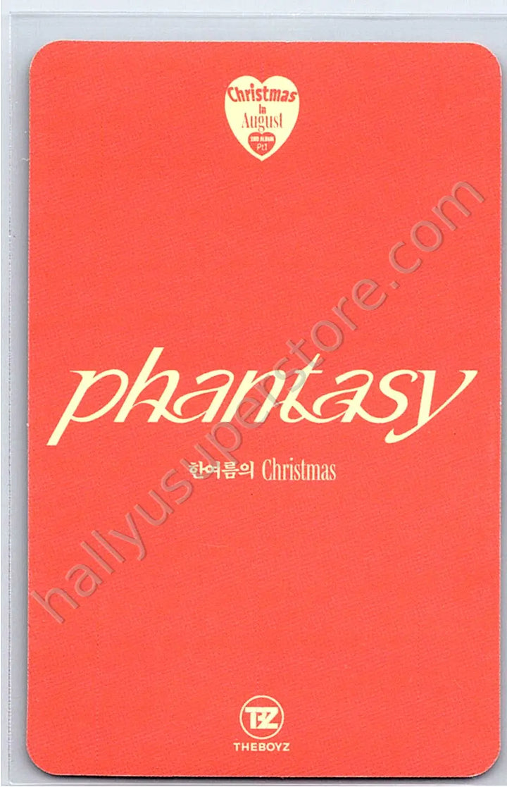THE BOYZ - Kevin - Phantasy Pt. 1: Christmas in August album photocard holiday version non-random platform version