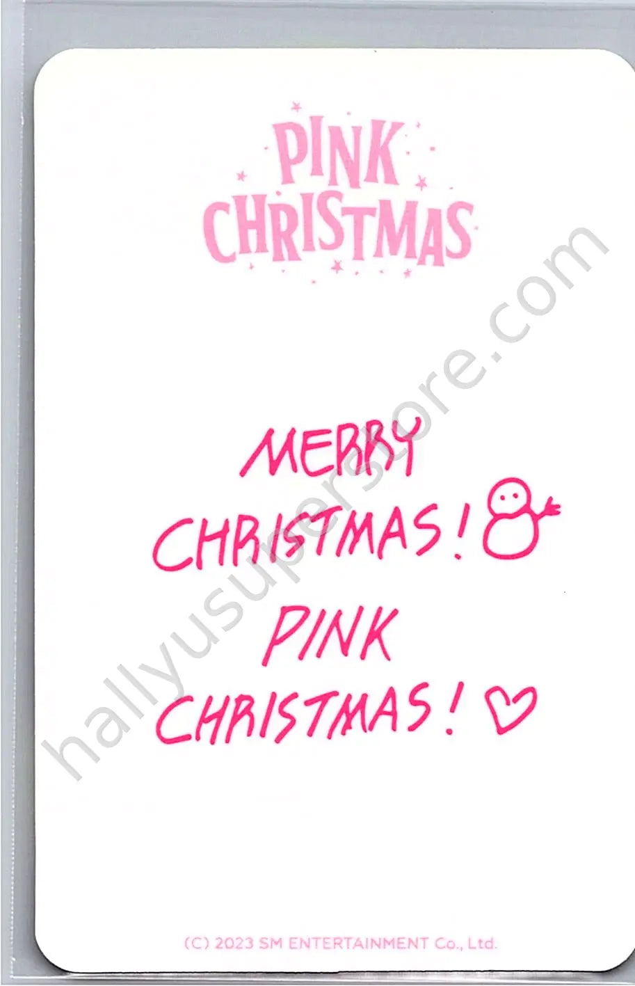 aespa - Winter - Pink Christmas (All) 2023 version random pack trading card