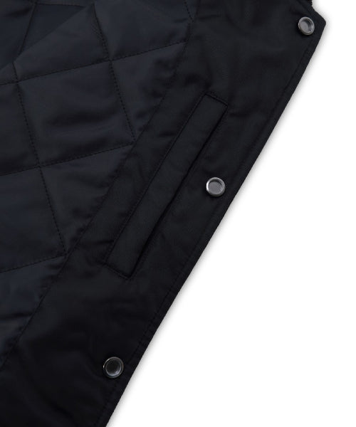 Signature Nylon Varsity Jacket NY (Black)