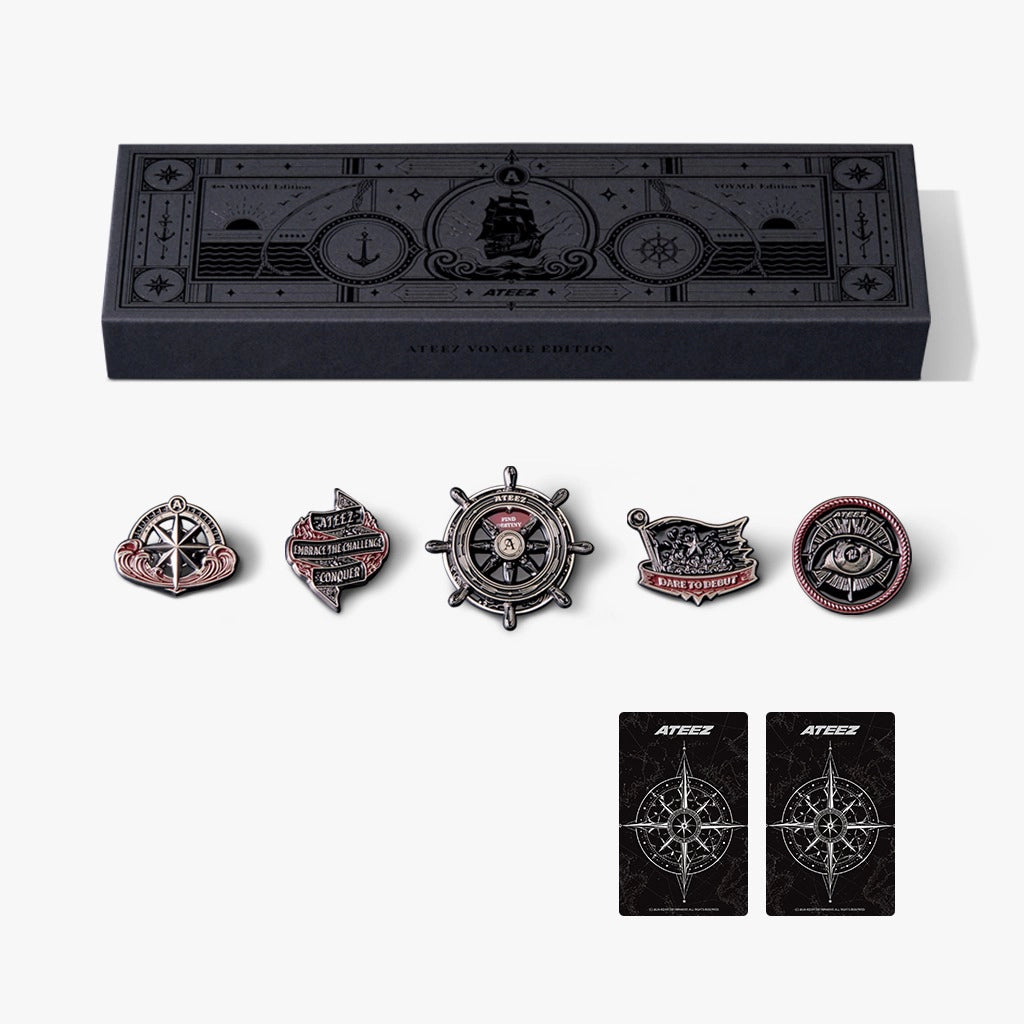 [Pre-Order] ATEEZ - METAL PIN SET  VOYAGE EDITION