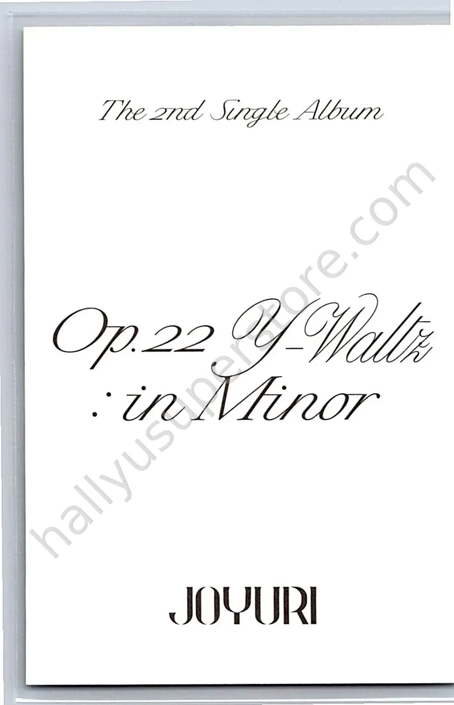 Jo Yuri - Jo Yuri - Op.22 Y-Waltz : in Minor fansign musickorea (music korea)