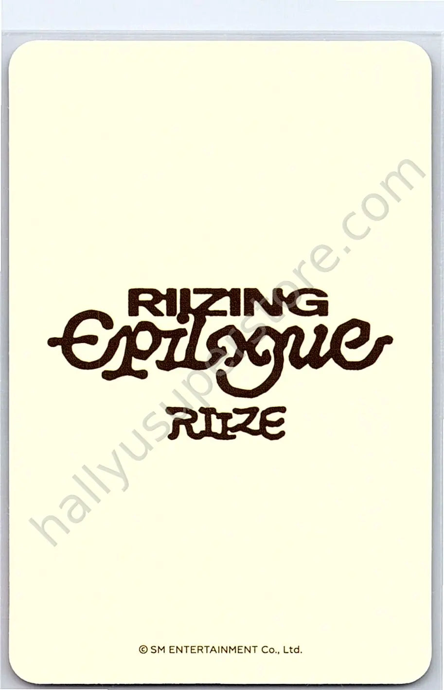 RIIZE  - Sohee - Riizing : Epilogue lucky draw (LD)