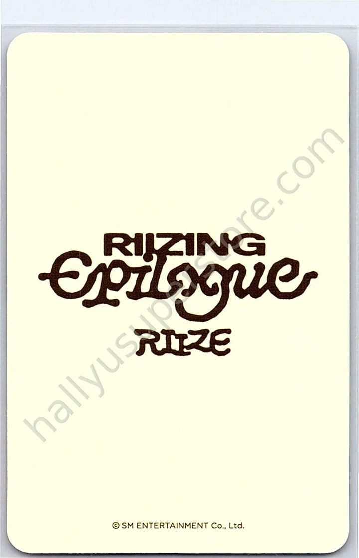 RIIZE  - Sohee - Riizing : Epilogue lucky draw (LD)