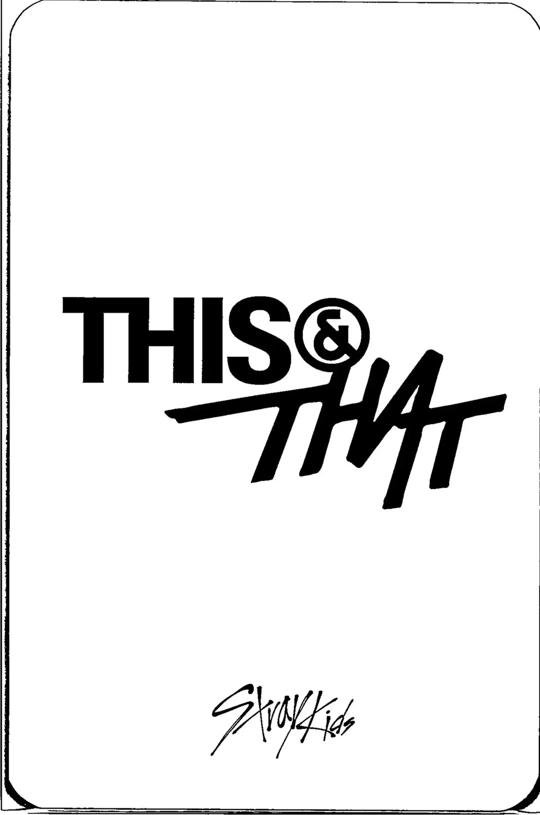 Stray Kids "THIS &amp; THAT" - Music Korea Pre-Order Benefit Photocard [26.08.11]