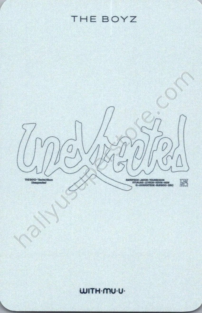 THE BOYZ - Younghoon - Unexpected purchase benefit withmuu