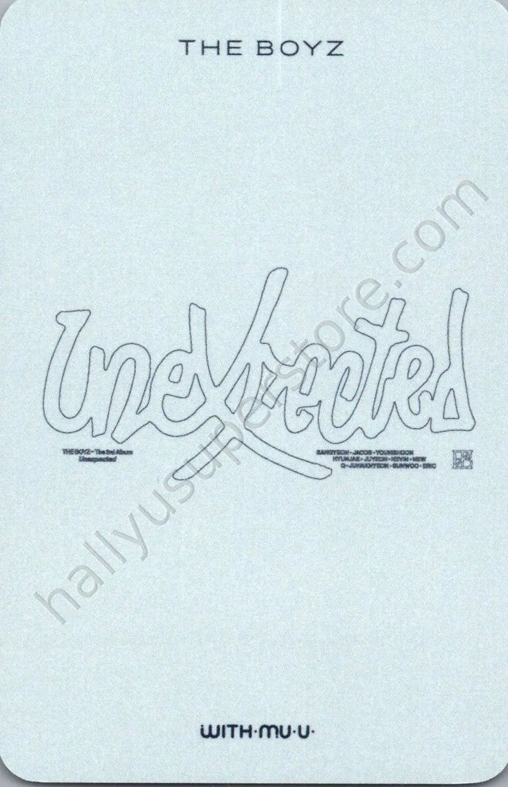 THE BOYZ - Younghoon - Unexpected purchase benefit withmuu