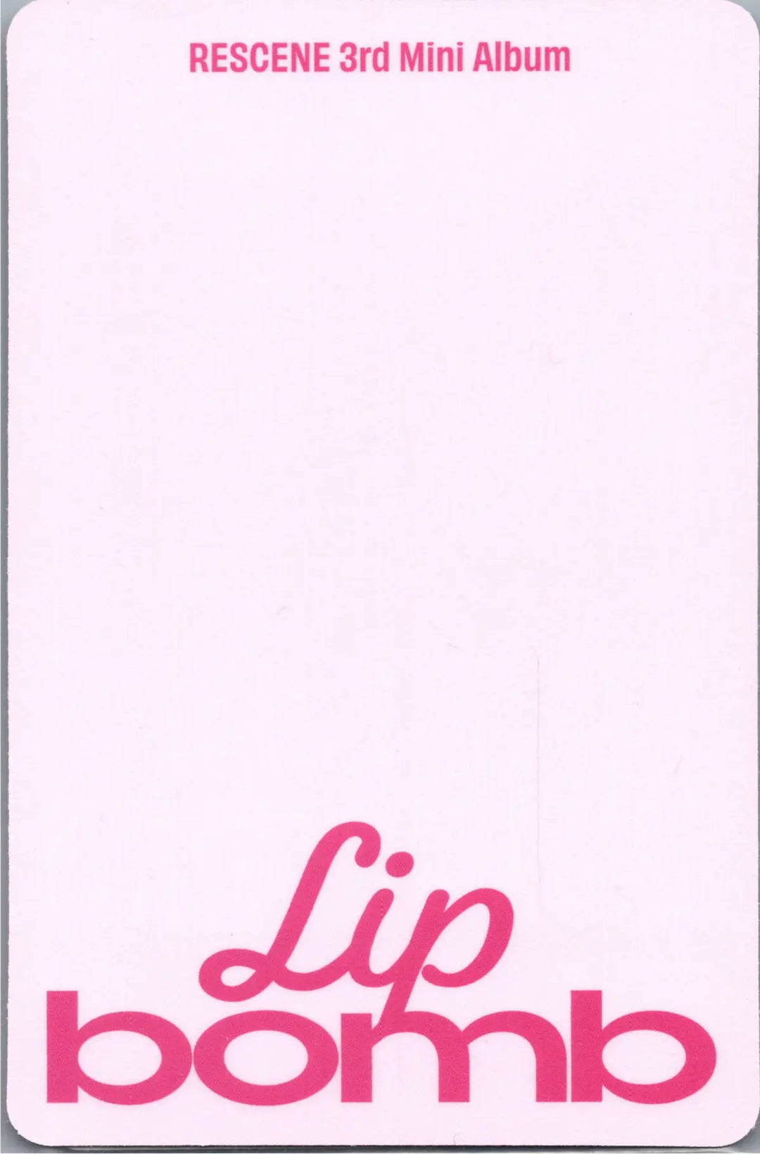 RESCENE "Lip bomb" - Official Photocard (QR)(Photocard Ver.) [26.07.24]