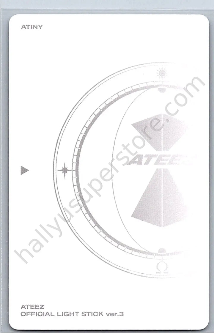 ATEEZ - Wooyoung - OFFICIAL LIGHT STICK VER.3 lightstick merch photocard