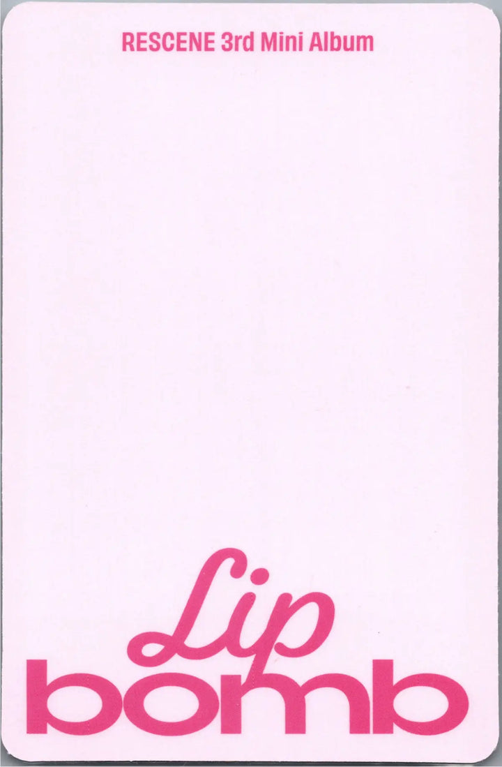 RESCENE "Lip bomb" - Official Photocard (QR)(Photocard Ver.) [26.07.24]