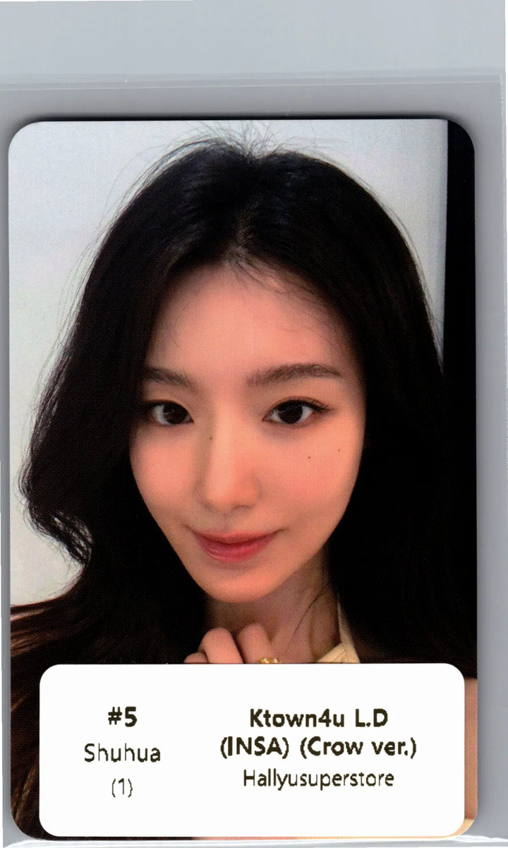 I-DLE "We made" - Ktown4U Lucky Draw Event Photocard (INSA)(Crow Ver.) [26.07.07]