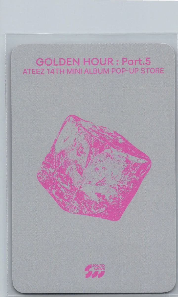 ATEEZ "GOLDEN HOUR : Part.5" - Soundwave POP-UP Lucky Draw Event Photocard, Card Sticker [26.06.26]