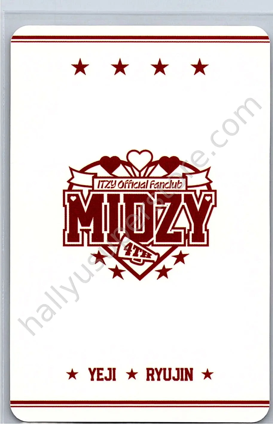 ITZY - Unit - ITZY Official Fanclub MIDZY 4th Generation fanclub photocard set