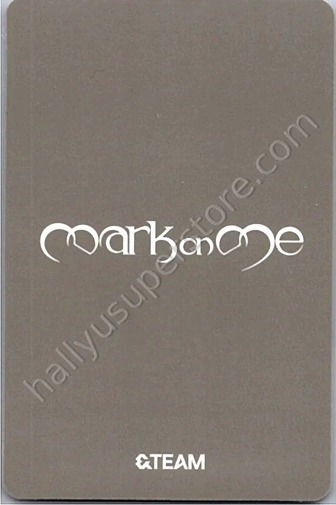 &amp;TEAM - Harua - Mark on Me A version album photocard solo jacket version