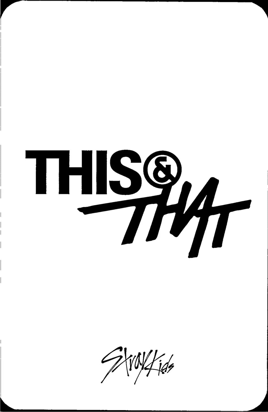 Stray Kids "THIS &amp; THAT" - Music Korea Pre-Order Benefit Photocard [26.08.11]