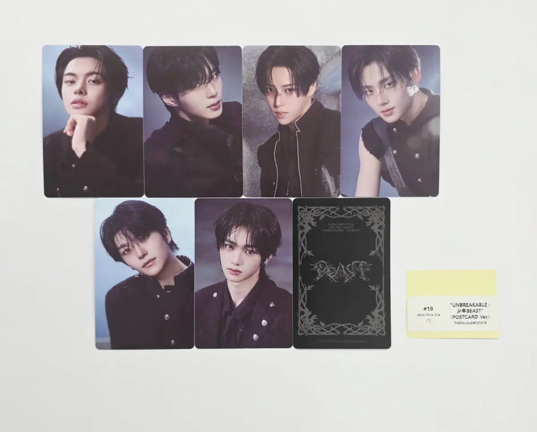ALPHA DRIVE ONE "UNBREAKABLE : 少年BEAST" - Official Photocard (POSTCARD Ver.) [26.08.26]