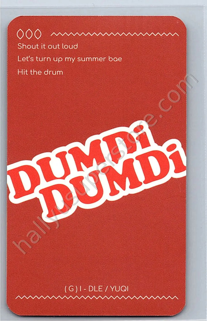 i-dle - Yuqi - DUMDi DUMDi album photocard non-selfie