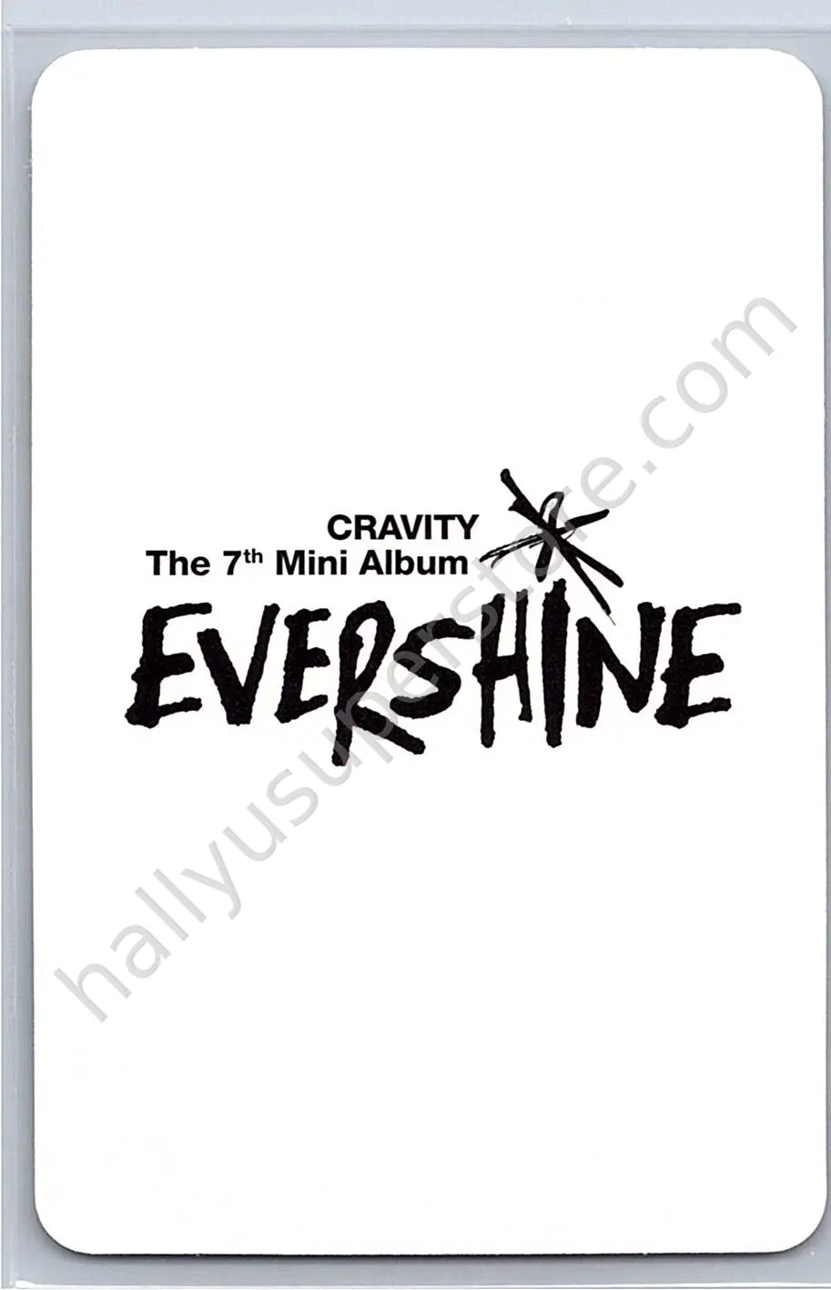 CRAVITY - Allen - EVERSHINE afterglow version album photocard