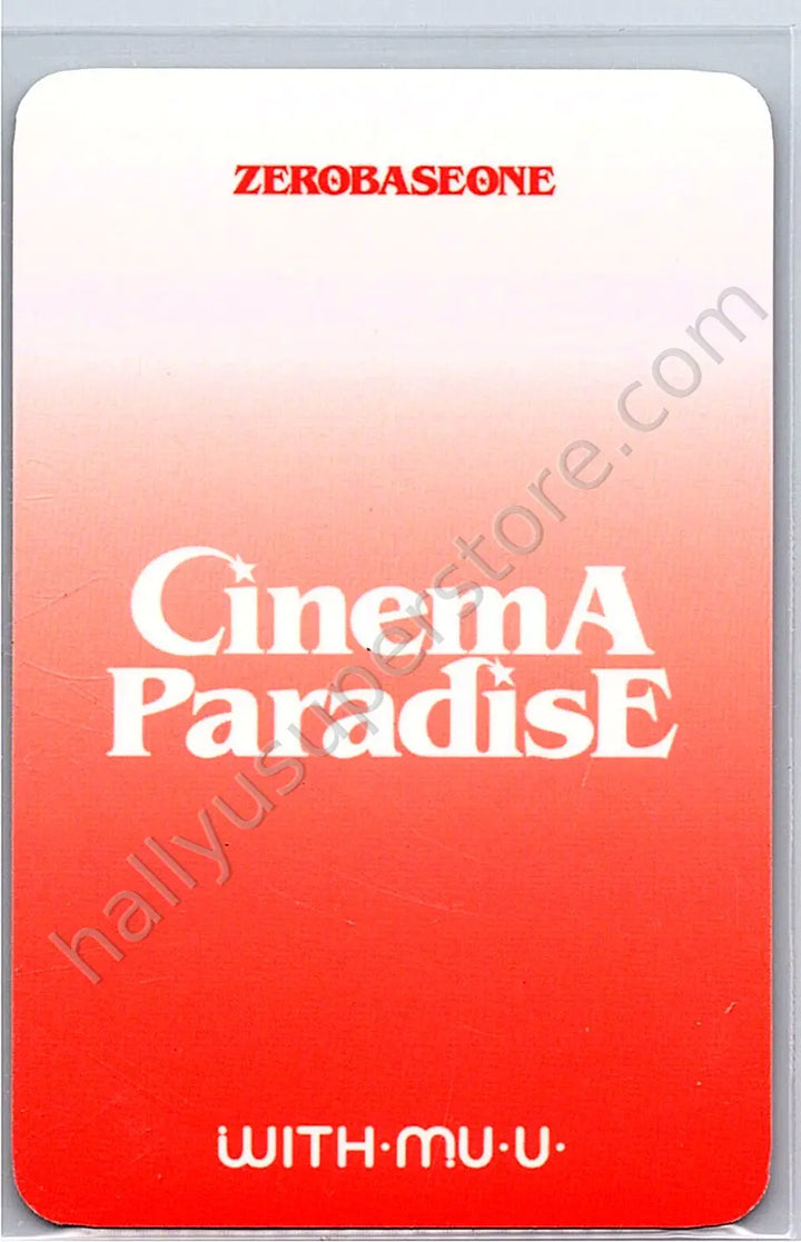 ZEROBASEONE - Hao - Cinema Paradise pob (pre-order benefit) withmuu