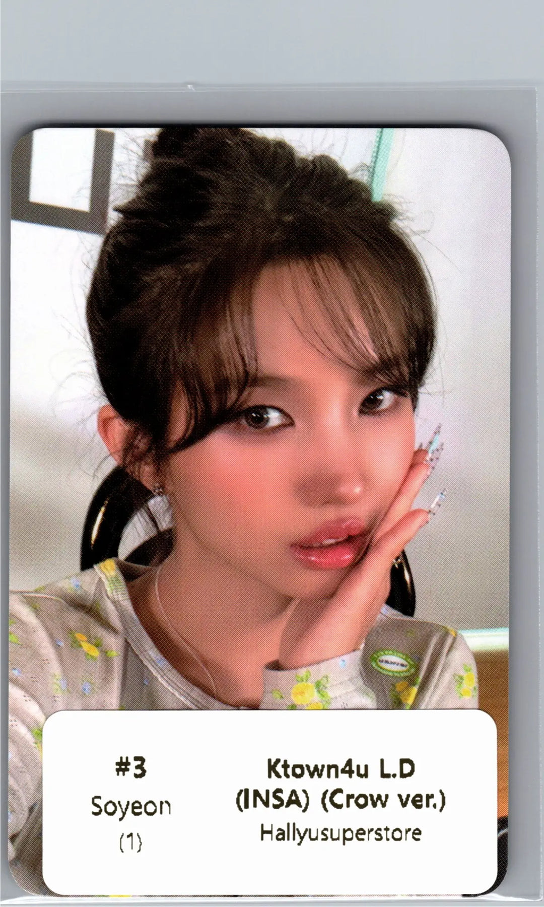 I-DLE "We made" - Ktown4U Lucky Draw Event Photocard (INSA)(Crow Ver.) [26.07.07]