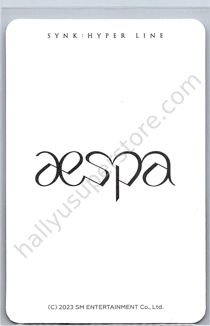 aespa - Giselle - SYNK : HYPER LINE merch photocard scratch card