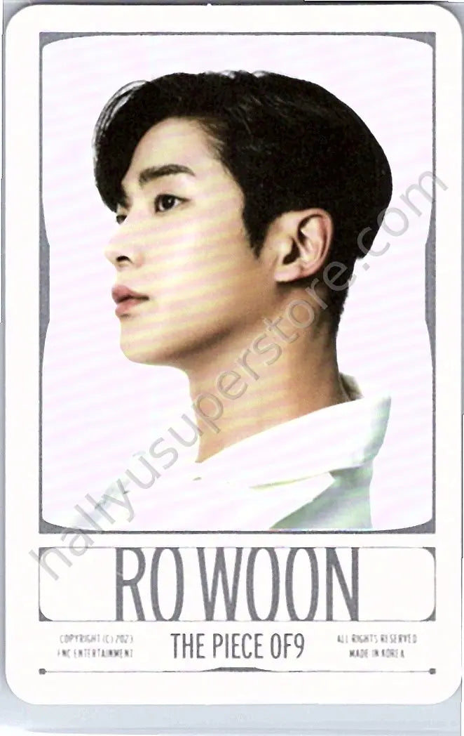 SF9 - Rowoon - THE PIECE OF9 album photocard catch version concept version