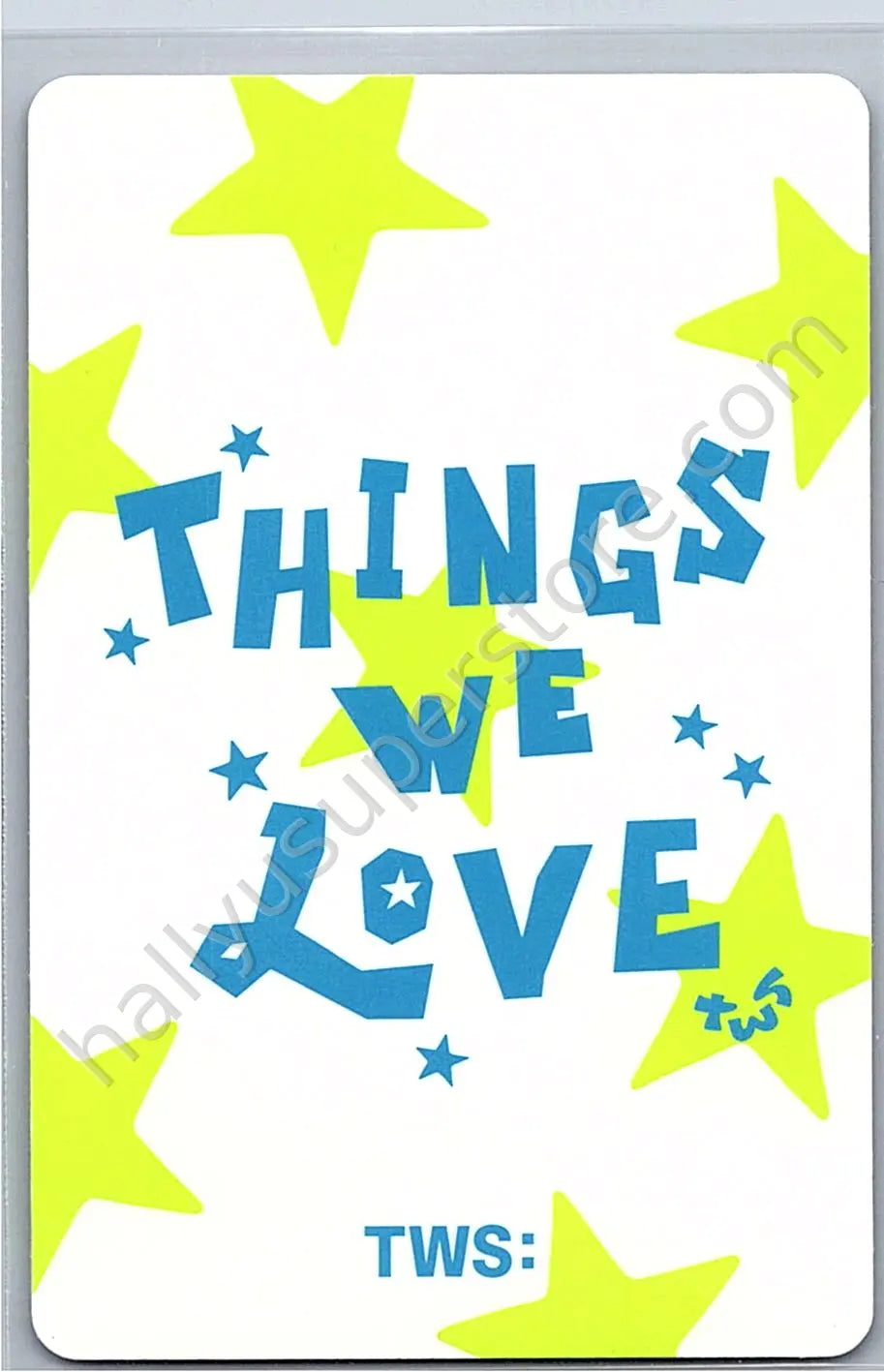 TWS - Kyungmin - 2025 Seasons Greetings - Things We Love season&