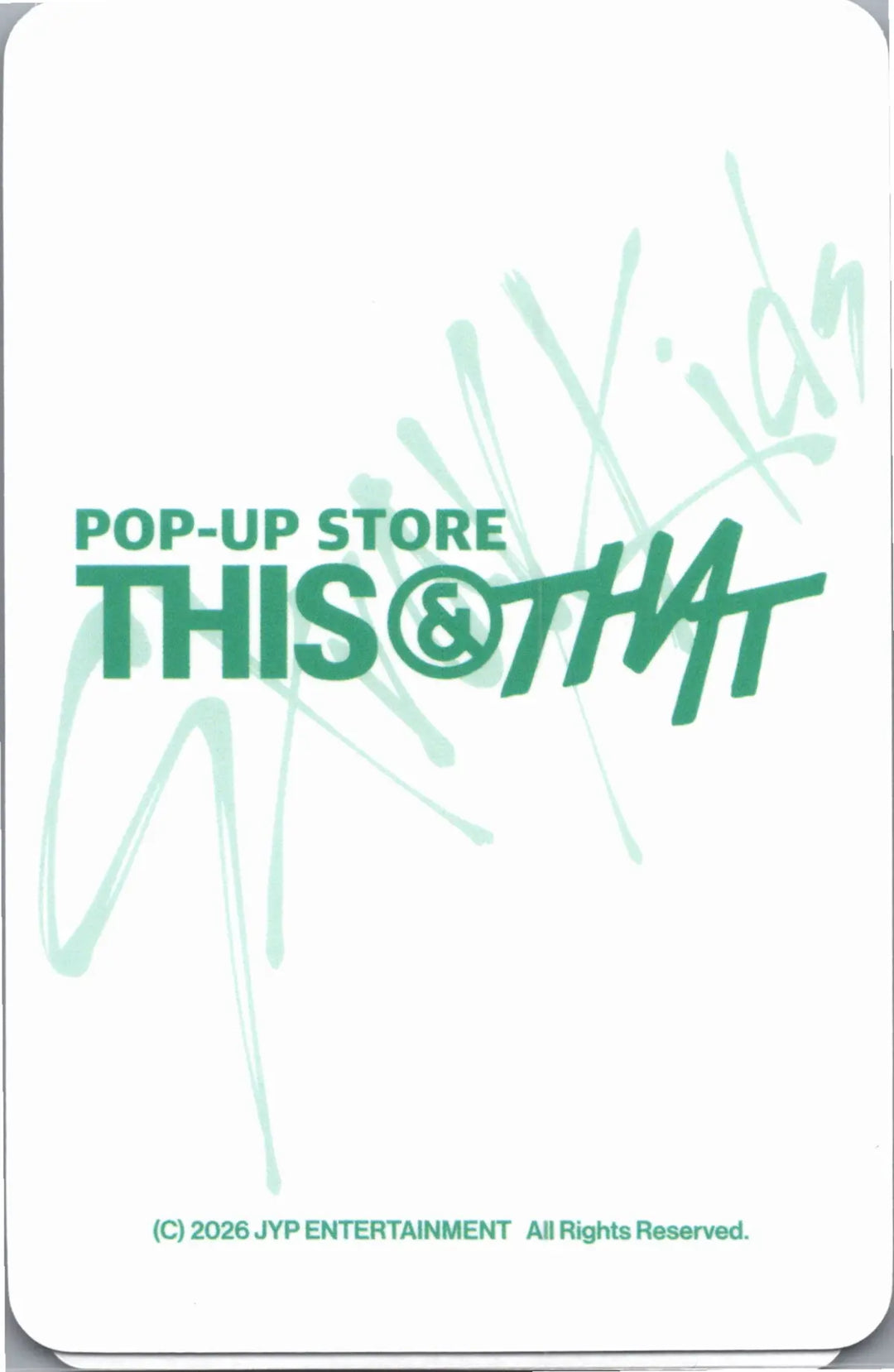 Stray Kids "THIS &amp; THAT" - Soundwave POP-Store Lucky Draw Event Photocard R2 [26.08.14]
