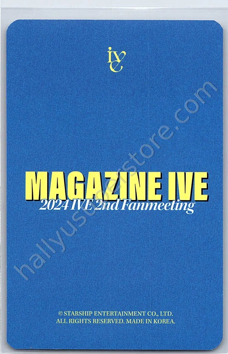 IVE - Leeseo - Magazine IVE: 2nd Fanmeeting fan meeting trading card