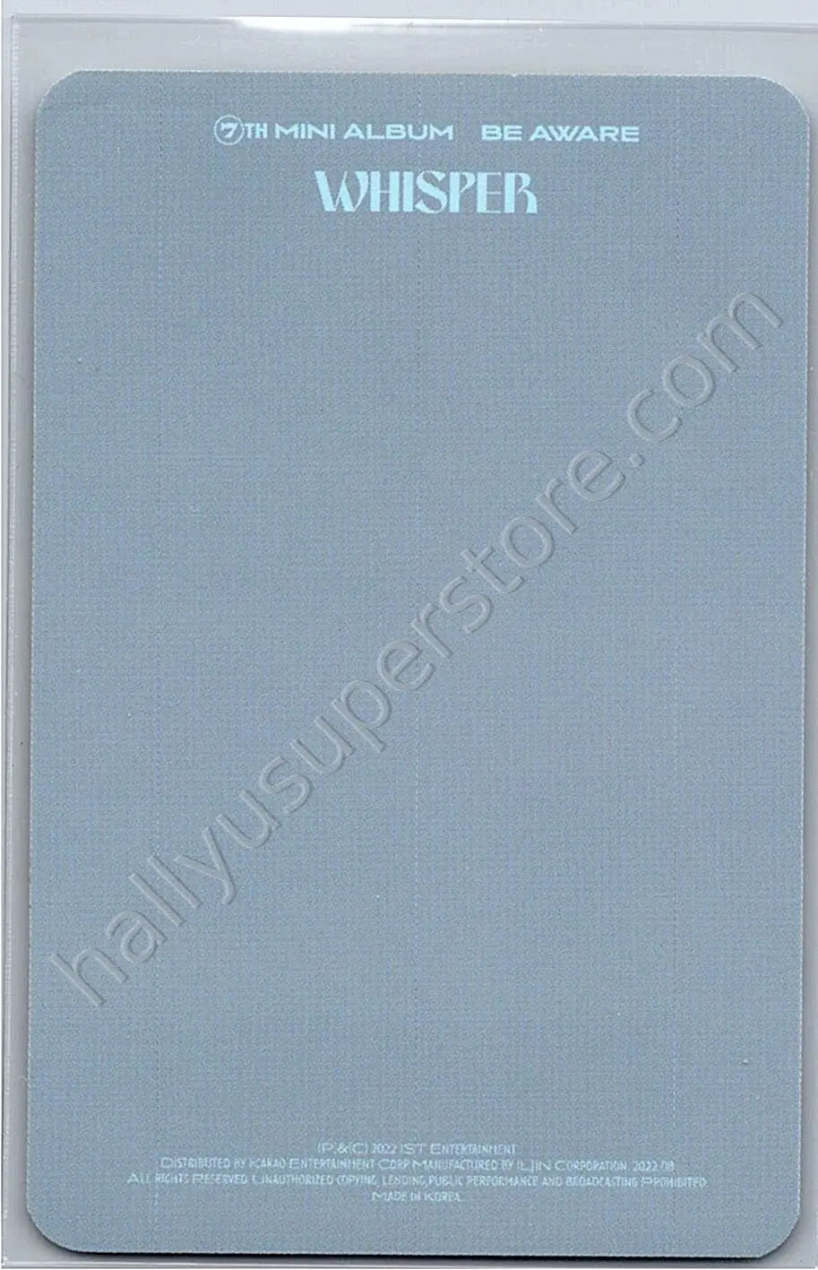 THE BOYZ - Younghoon - Be Aware album photocard document version