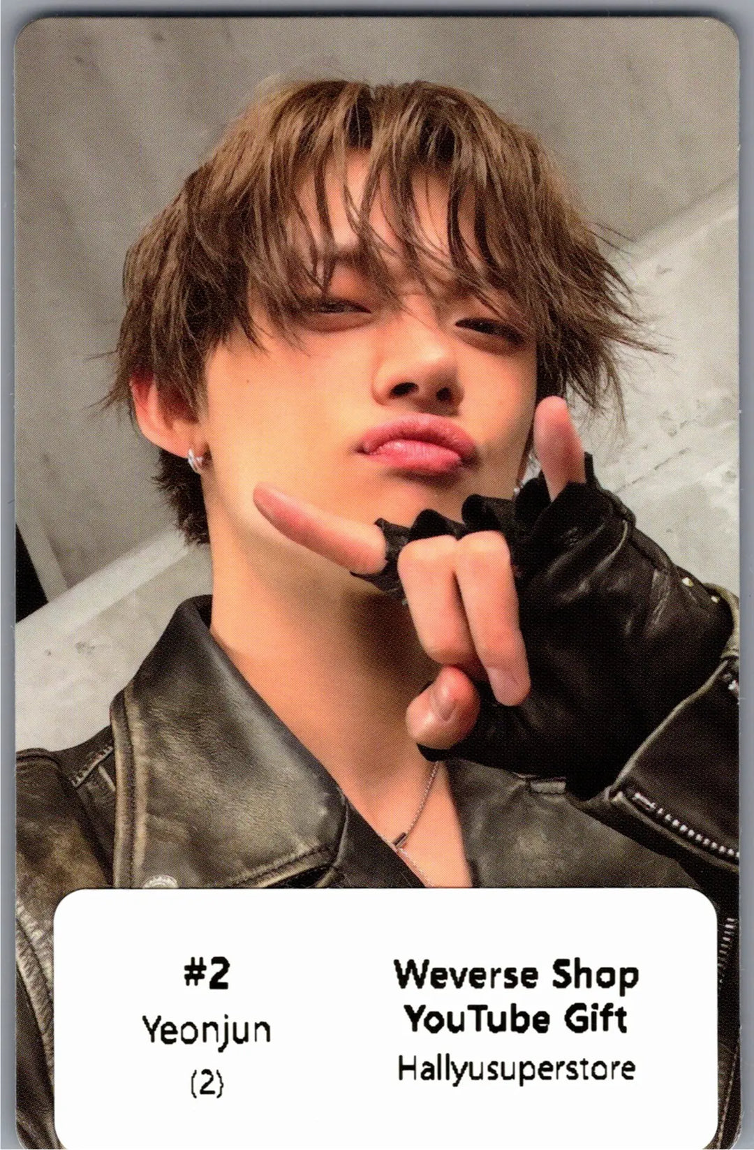 YEONJUN "NO LABELS: PART 02" - Weverse Shop YouTube Gift Photocard [26.08.27]
