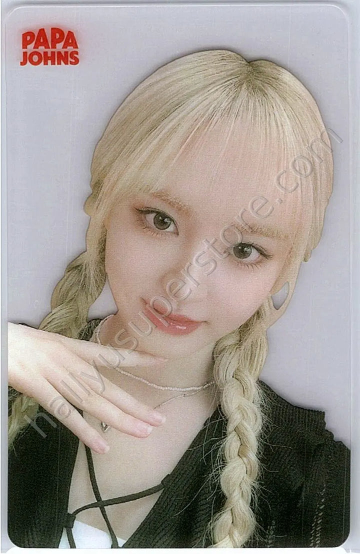 IVE - Liz - IVE X Papa Johns Pizza brand collaboration papa johns round 4 translucent
