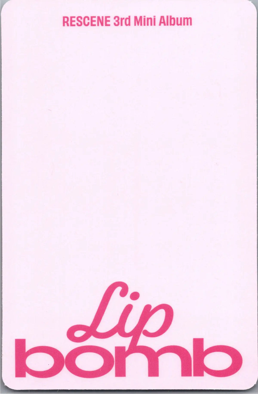RESCENE "Lip bomb" - Official Photocard (QR)(Photocard Ver.) [26.07.24]