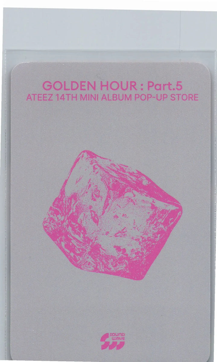 ATEEZ "GOLDEN HOUR : Part.5" - Soundwave POP-UP Lucky Draw Event Photocard, Card Sticker [26.06.26]