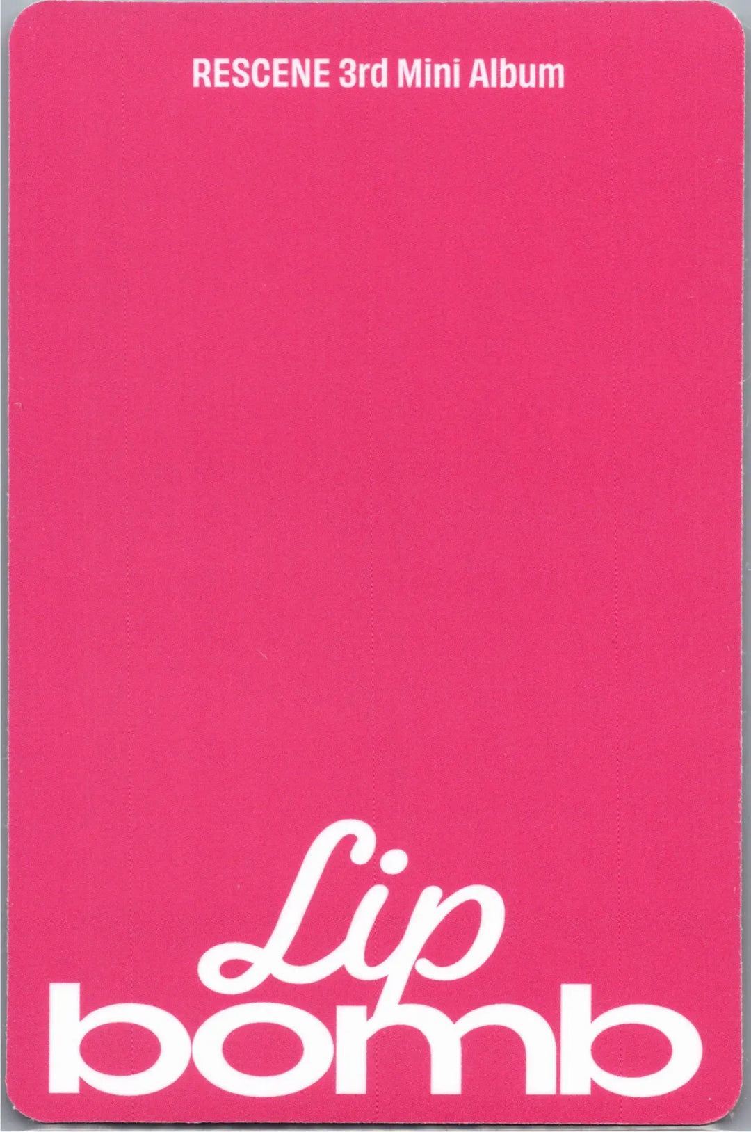 RESCENE "Lip bomb" - Official Photocard (QR)(Photocard Ver.) [26.07.24]