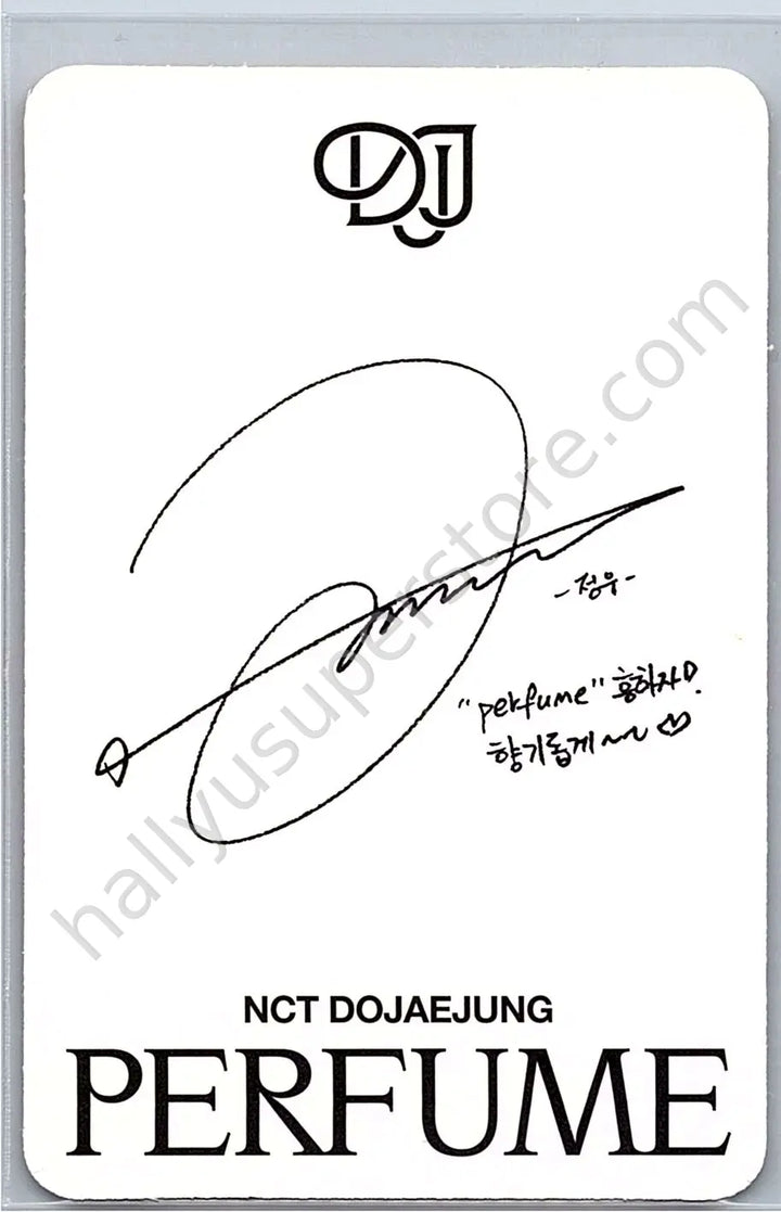 NCT - Jungwoo - Perfume (DJJ unit) album photocard digipack version