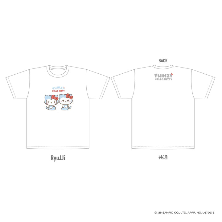[ITZY] T-shirt - TWINZY×HELLO KITTY